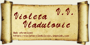 Violeta Vladulović vizit kartica